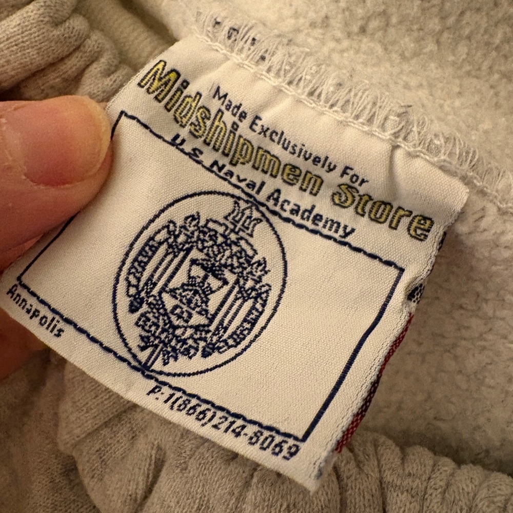 Naval Academy Gray Sweatpants - Picture 3 of 4